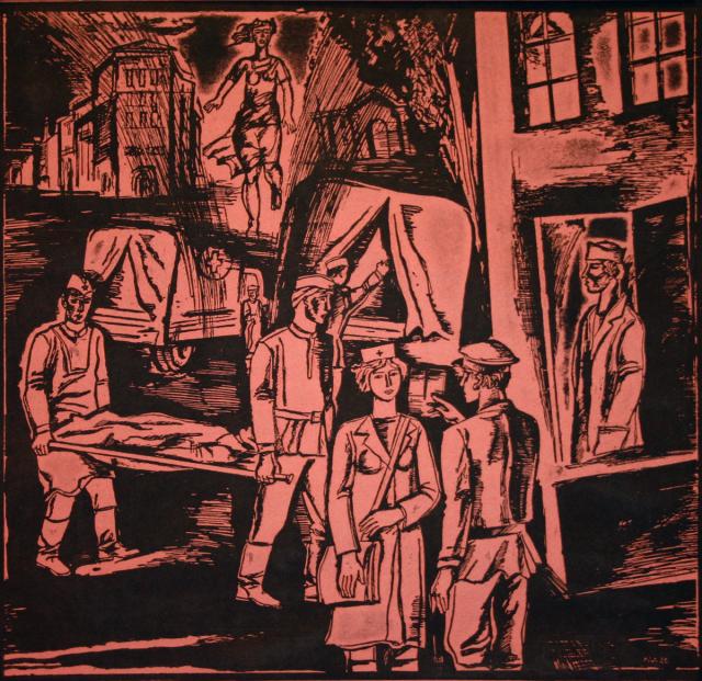Лаптев А. А. Госпиталь. Из серии «Магнитогорск в годы войны». 1986 Лаптев А. А. Госпиталь. Из серии «Магнитогорск в годы войны». 1986